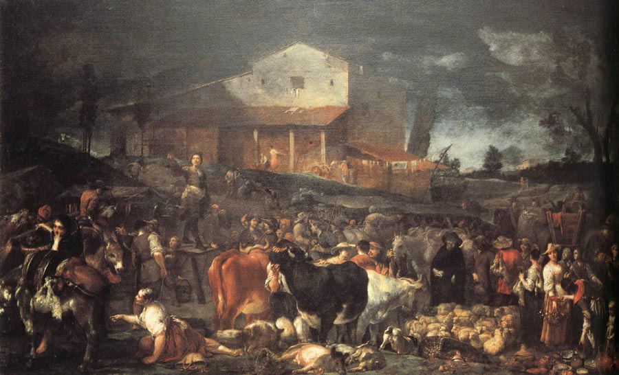 CRESPI, Giuseppe Maria The Fair at Poggio a Caiano